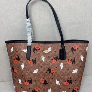 City Tote - Coach Halloween Signature Canvas